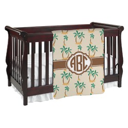 Palm Trees Baby Blanket (Single Sided) (Personalized)