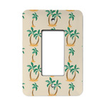 Palm Trees Rocker Style Light Switch Cover - Single Switch