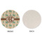 Palm Trees Round Linen Placemats - APPROVAL (single sided)