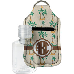 Palm Trees Hand Sanitizer & Keychain Holder - Small (Personalized)