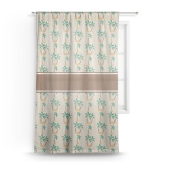 Palm Trees Sheer Curtain - 50"x84"