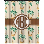 Palm Trees Extra Long Shower Curtain - 70"x84" (Personalized)