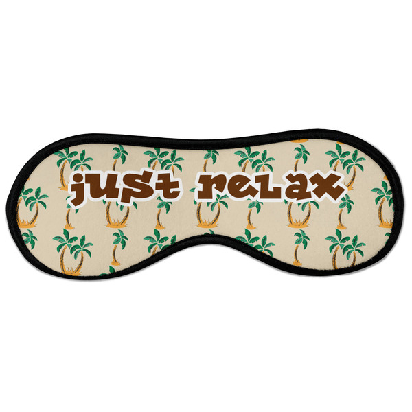 Custom Palm Trees Sleeping Eye Masks - Large (Personalized)