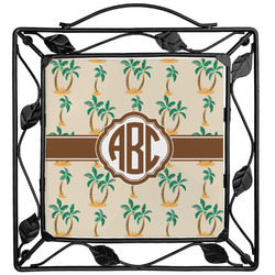 Palm Trees Square Trivet (Personalized)