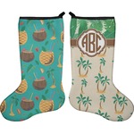 Palm Trees Holiday Stocking - Double-Sided - Neoprene (Personalized)