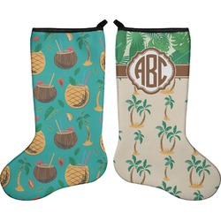 Palm Trees Holiday Stocking - Double-Sided - Neoprene (Personalized)