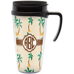 Palm Trees Acrylic Travel Mug with Handle (Personalized)