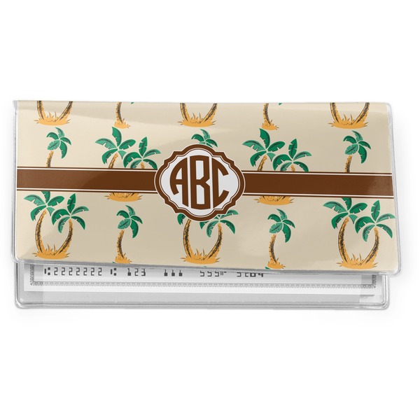 Custom Palm Trees Vinyl Checkbook Cover (Personalized)