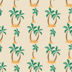 Palm Trees Wallpaper & Surface Covering (Water Activated 24"x 24" Sample)
