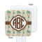 Palm Trees White Plastic Stir Stick - Single Sided - Square - Approval