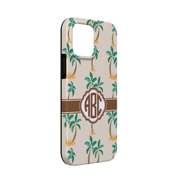 Custom Palm Trees iPhone Case - Rubber Lined - iPhone 13 Mini (Personalized)