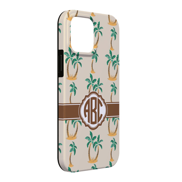 Custom Palm Trees iPhone Case - Rubber Lined - iPhone 13 Pro Max (Personalized)