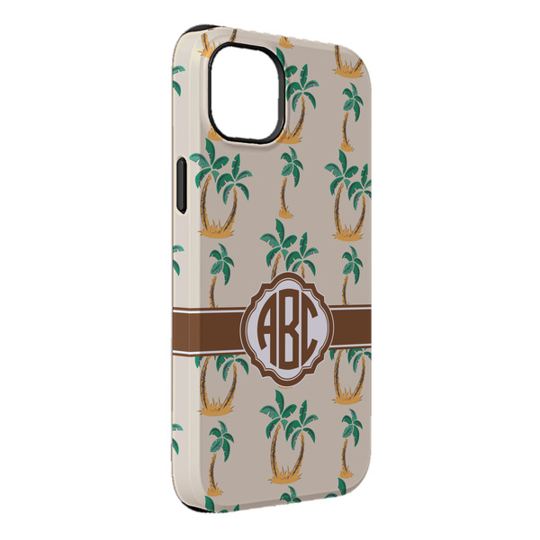 Custom Palm Trees iPhone Case - Rubber Lined - iPhone 14 Pro Max (Personalized)