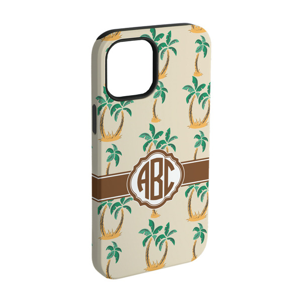 Custom Palm Trees iPhone Case - Rubber Lined - iPhone 15 (Personalized)