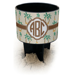 Palm Trees Black Beach Spiker Drink Holder (Personalized)