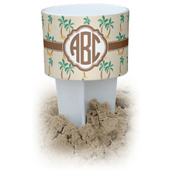 Palm Trees White Beach Spiker Drink Holder (Personalized)