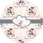 Cats in Love Multipurpose Round Labels - 1" (Personalized)