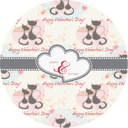 Cats in Love Multipurpose Round Labels - 1" (Personalized)