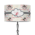 Cats in Love 12" Drum Lamp Shade - Poly-film (Personalized)