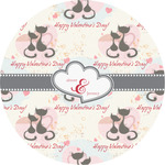 Cats in Love Multipurpose Round Labels - 2" (Personalized)