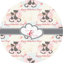 Cats in Love Multipurpose Round Labels - 2" (Personalized)