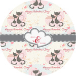 Cats in Love Multipurpose Round Labels - 5" (Personalized)