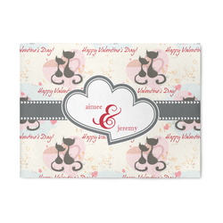 Cats in Love Area Rug (Personalized)