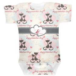 Cats in Love Baby Bodysuit 3-6 (Personalized)