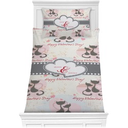 Cats in Love Comforter Set - Twin (Personalized)
