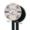 Cats in Love Black Plastic 5.5" Stir Stick - Single Sided - Round - Front & Back