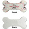 Cats in Love Ceramic Flat Ornament - Bone Front & Back Single Print (APPROVAL)