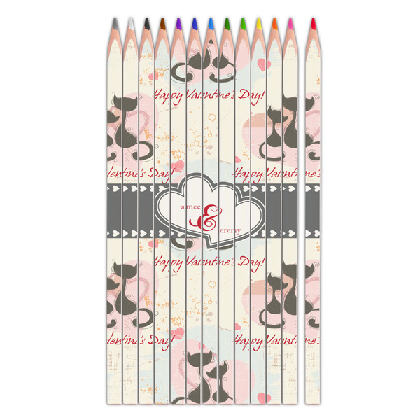 Custom Cats in Love Colored Pencils (Personalized)