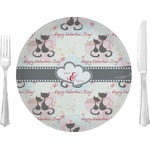 Cats in Love 10" Glass Lunch / Dinner Plates - Single or Set (Personalized)