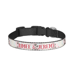 Cats in Love Dog Collar - Small (Personalized)