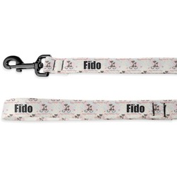 Cats in Love Deluxe Dog Leash - 4 ft (Personalized)