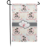 Cats in Love Small Garden Flag - Single Sided w/ Couple's Names