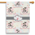 Cats in Love 28" House Flag (Personalized)