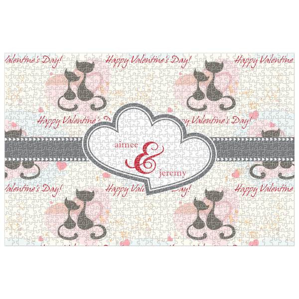 Custom Cats in Love Jigsaw Puzzle - 1000-piece (Personalized)