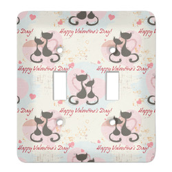 Cats in Love Light Switch Cover (2 Toggle Plate)