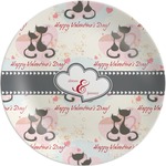 Cats in Love Melamine Plate (Personalized)