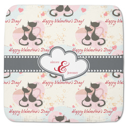 Cats in Love Memory Foam Bath Mat - 48"x48" (Personalized)