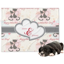 Cats in Love Dog Blanket - Regular (Personalized)