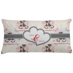 Cats in Love Pillow Case - King (Personalized)