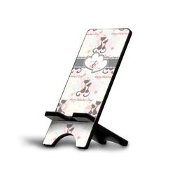 Cats in Love Cell Phone Stand (Small) (Personalized)