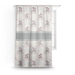 Cats in Love Sheer Curtain - 50"x84"