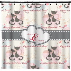 Cats in Love Shower Curtain - Custom Size (Personalized)