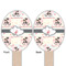 Cats in Love Wooden Food Pick - Oval - Double Sided - Front & Back