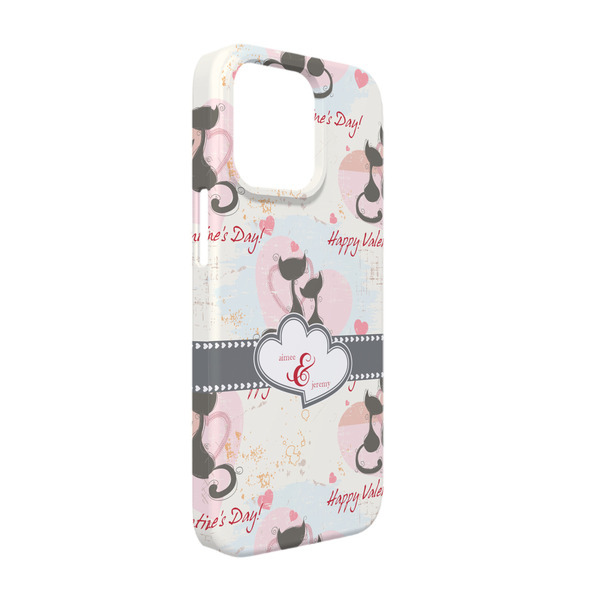 Custom Cats in Love iPhone Case - Plastic - iPhone 13 Pro (Personalized)