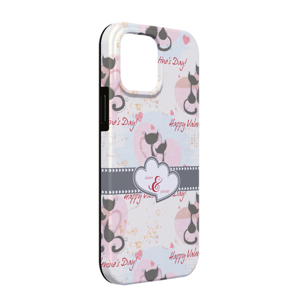 Custom Cats in Love iPhone Case - Rubber Lined - iPhone 13 (Personalized)