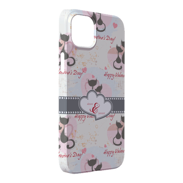 Custom Cats in Love iPhone Case - Plastic - iPhone 14 Plus (Personalized)